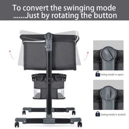 Baby besides crib bed 