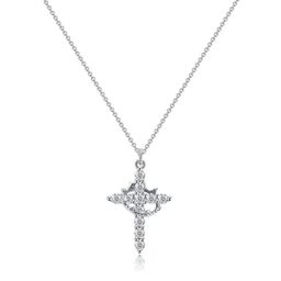Royal Cross Crown Necklace Stainless Steel