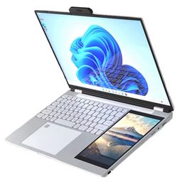 The Latest Dual Screen Ultra Slim Laptops Brand New Notebook N100 2.9Ghz 32Gb Ram 2Tb Ssd MultiPurpose Device Business Laptop