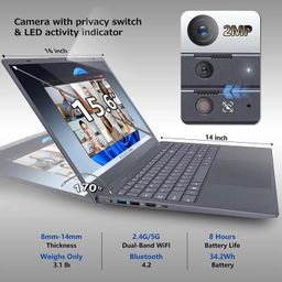 New Design 15.6"' Intel Notebook N5095 Win11 Laptop Computer China Factory Cheap Gaming Laptop 512GB