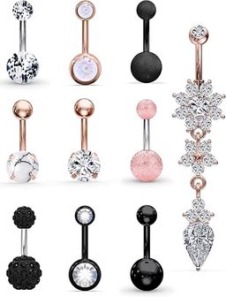 PIERCING DE ACERO QUIRÚRGICO 0.49OZ CON DISEÑO