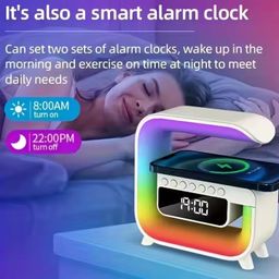 G Shape Led Light Portable Computer Gaming Rgb Bt Speaker Light 3.1 Mobile Phone Charger Subwoofer Bass Pc Speakers for Computer