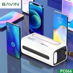 BAVIN factory wholesale price custom logo PC066 portable fast charging large capacity 50000mah LED Power Bank