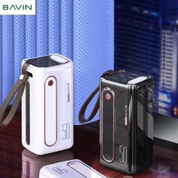 BAVIN factory wholesale price custom logo PC066 portable fast charging large capacity 50000mah LED Power Bank