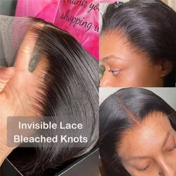 Real hd Lace Raw Vietnamese Super Double Drawn Human Hair Wigs Transparent Lace Front Sdd Vietnam Bone Straight Hair Wig