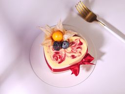 Heart Swirl Cheesecake 