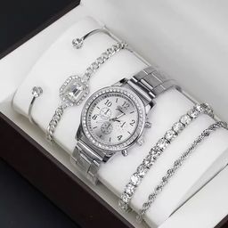 Ladies Bracelet Watches Gift Set Girls Hand Chain Watch 4pcs Bracelet Watch Set Female Wholesale