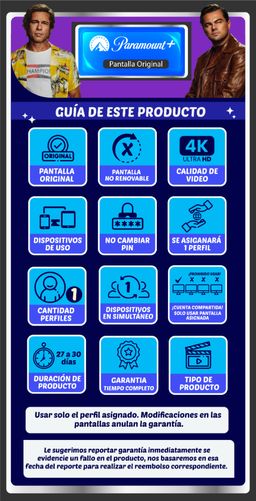 PARAMOUNT PANTALLA ORIGINAL