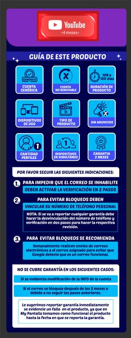 YOUTUBE 4 MESES