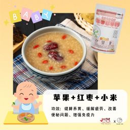 Baby Apple, Red Dates Millet Porridge 宝宝苹果红枣小米粥