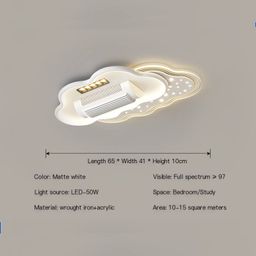 Cloud Fan Light – Matte White