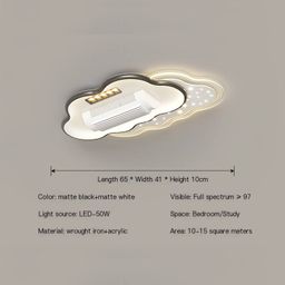 Cloud Fan Light – Black + White