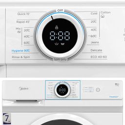 MIDEA WASHING MACHINE FRONT LOAD7KG 