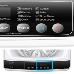 TCL WASHING MACHINE TOP LOAD 9KG 