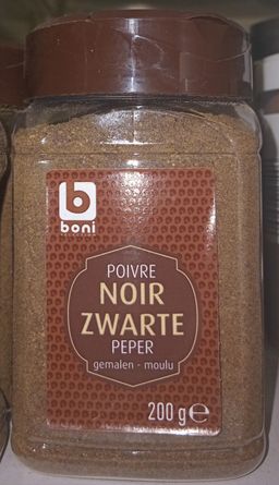 Boni Selection  Poivre Noir Moulu 200gr