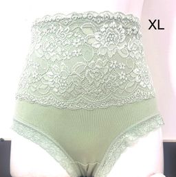 Culotte taille haute en dentelle coton Taille XL