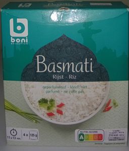 Boni Selection  Riz Basmati Parfume (4×125gr) 500gr