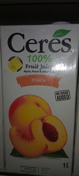 Ceres 100% Peach 1lt 