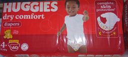 Huggies  Dry Nappies  N4+ 12-16kg 60’S