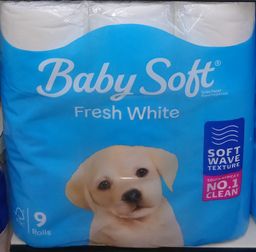 Baby soft  Silky Soft White 9’S