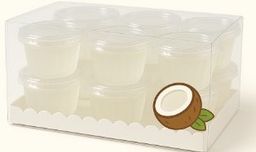 Coconut jelly in cup