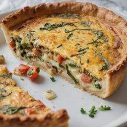 Quiche – Sauteed Veggies & Cheese (8 slices) / Quiche – Verduras Salteadas y Queso (8 porciones)