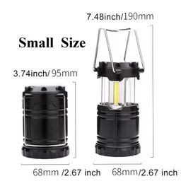 Foldable Emergency Light Camping Lantern LED Camping Lamp Portable Adventure Lamp Battery Operated With Handle