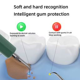 Home Use Ultrasonic Teeth Tartar Calculus Remover Teeth Whitening Dental Plaque Kit Plastic Tooth Cleaner for Refreshed Breath