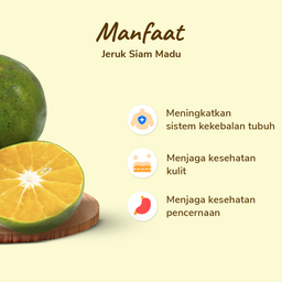 Jeruk Peras Manis Siam Madu 4-6 pcs 500–550 gram