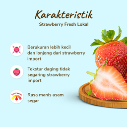 Strawberry Fresh Lokal pack 140-155 gram