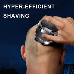 Komingdon Upgraded 7D Rotating Electric Shaver Magnetic Floating Heads Beadr Hair Razor Hypoallergenic Head Shavers for Bald Men