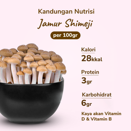 Jamur Shimeji Coklat 150gram