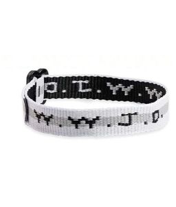 W.W.J.D bracelet white