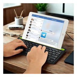 TECLADO MULTIPLATAFORMA 2 DISPOSITIVOS BLUETTOTH