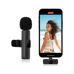MICROFONO MINI DE SOLAPA INALAMB TIPO C RECARG