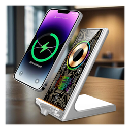 HOLDER DE CELULAR PARA ESCRITORIO A9+ CARGA INALAM.