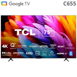 TCL Quantum DOT Google TV 75inch