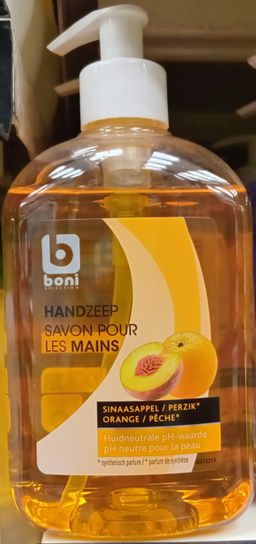 Boni Sel Sav Liq Mains Orange/Peche 500ml