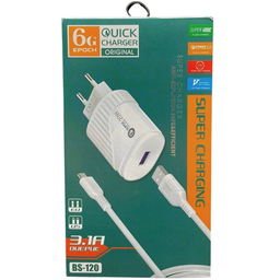 CARGADOR EPOCH 6G BS-120 CABLE TIPO C INCL USB