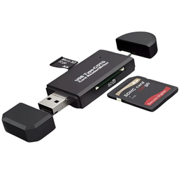 ADAPTADOR OTG MULTIPLE USB A TIPO C Y LECTOR SD
