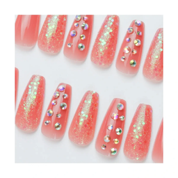 SET DE UÑAS 30 U GOMA Y STICK ROSADA/PIEDRAS (6936505146773)