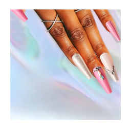 SET DE UÑAS 30 U GOMA Y STICK ROSA/PIEDRAS (6936505146759)