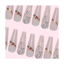 SET DE UÑAS 30 U GOMA Y STICK ROSA BRILLANT/PIEDRAS (6936505142850)