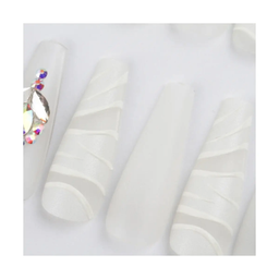 SET DE UÑAS 30 U GOMA Y STICK BLANCO PERLA/PIEDRAS (6936505103059)