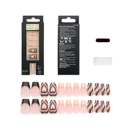 SET DE UÑAS 24 U GOMA Y STICK ROSA Y CORAZON (6936505108214)