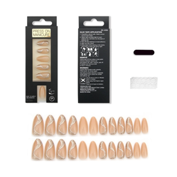 SET DE UÑAS 24 U GOMA Y STICK ROSA ESCARCHADO (6936505108283)