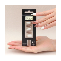 SET DE UÑAS 24 U GOMA Y STICK BLANCO PTA BRILLANTE (6936505108238)