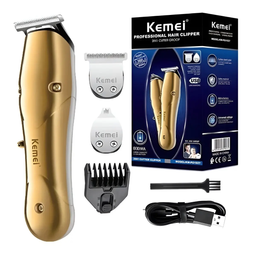 RASURADORA KEMEI PROFESIONAL 2EN1 INALAMBRICA KM-PG1927 800MA