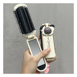 PEINE VIAJERO PLEGABLE CON ESPEJO