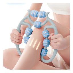 MASAJEADOR MANUAL CON 9 RODILLOS